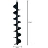 Ashman Online 24" Auger, Heavy Duty Steel Auger Designed for