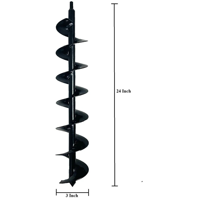 Ashman Online 24" Auger, Heavy Duty Steel Auger Designed for