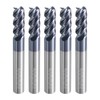 HARFINGTON 5pcs Carbide Square Nose End Mill Bit 5/16" Cut