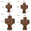 BGCOPPER Archangel Saint Michael Cross Wooden Cross Wall Decor -