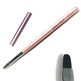 Gel Brush Gel Nail Coral Pink Oval Brush Brush Nail Brush Nail Gel Nail Brush with Cap Nail Supplies Nail Art Nail Tool Self Nail (Oval Bink)