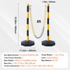 VEVOR Adjustable Traffic Delineator Post Cones, 2 Pack, Traffic Safety