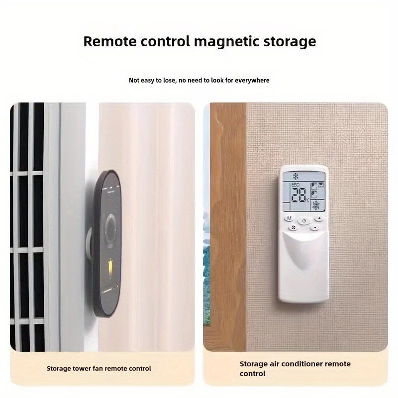 8PCS Magnetic Remote Control Holder – Wall-Mounted Storage Bracket, Non-Drilling