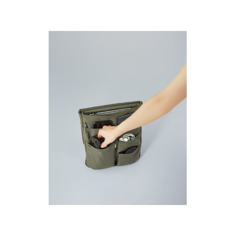 Kokuyo BIZRACK Bag-In Bag, Holds 13.3-inch Laptops, Vertical, Gray, Kaha-BRB135M