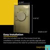 Ivory Single Pole Line Volt Thermostat Cover w/Line Volt Thermostat