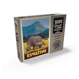 MyPuzzle Eswatini Afrika Vintage Poster - Premium 1000 Teile Puzzle für Erwachsene
