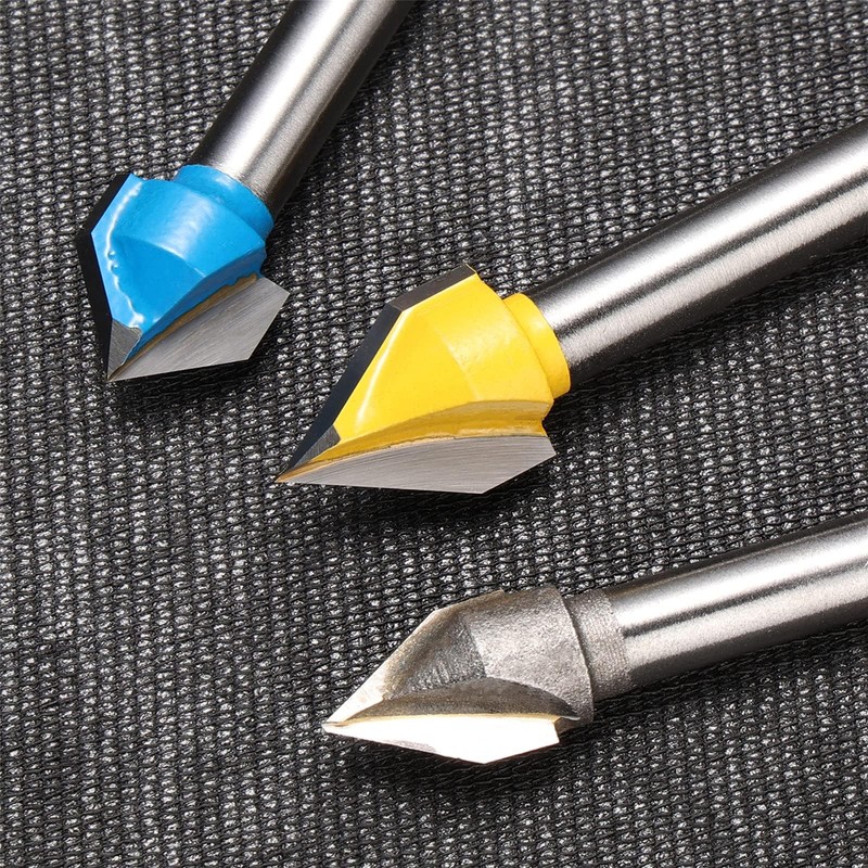 Genmitsu 1/4'' V Grooving Router Bit Set, 60 Degree &
