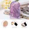 2 PCS Purple Marble Wooden Bookends for Shelves Beautiful Book