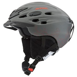 Alpina SCARA L.E. Ski Helmet in Various Designs and Sizes Model 2014/15, Colour: Matte Titanium Red, Size: 52-56