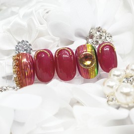 Spotlight handmade nail tips - Long Round Square / 스포트라이트 수제네일팁 - 롱라운드스퀘어