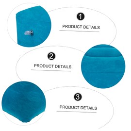 Levemolo Inflatable Travel Footrest Pillow Multi-Level Support Cushion for Airplane Train Office and Home Relieves Foot Pain and Back Discomfort