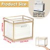 Sumnacon Disposable Face Towel Holder Glass Face Towel Storage Box