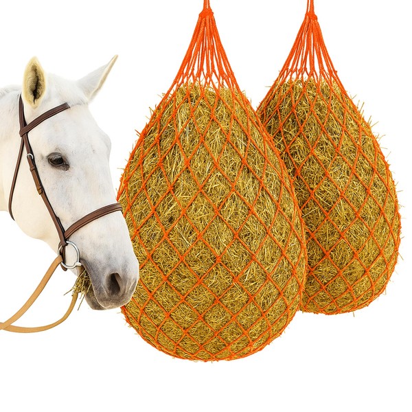 MJFSGYO 2 pcs 40" Hay Net for Horses,Slow Feed Hay