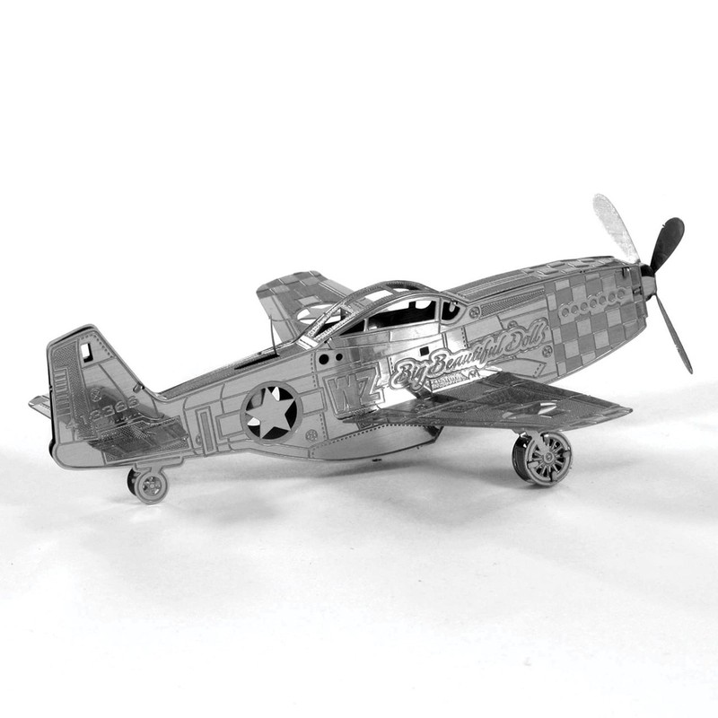 Fascinations Metal Earth MMS003 - 502498, Boeing P-51 Mustang, Construction
