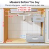 Under Sink Organizer, 2 Pack 2 Tier Pull Out Under