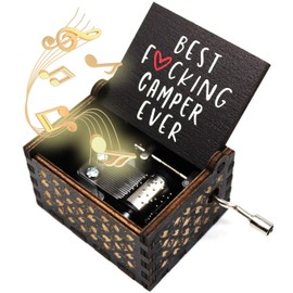 ukebobo Wooden Music Box- You are My Sunshine Music Box, Gifts for Camper，Camping- 1 Set(fk)