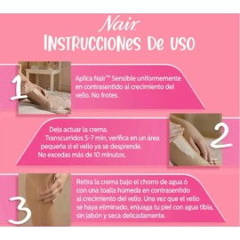 Crema Depiladora Nair Piel Sensible Almendras Dulces