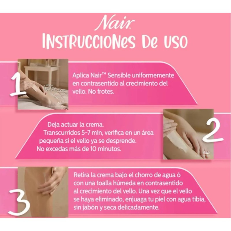 Crema Depiladora Nair Piel Sensible Almendras Dulces