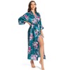 MizzGenio Women's Long Silk Robes Lightweight Long Satin Robes Full