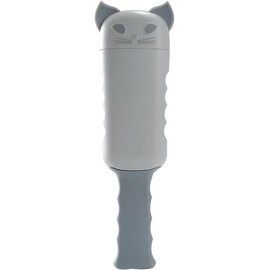 Tigerlily Enterprises Pet Hair Remover Brush. Reusable Double-Sided Lint Brush with Self-Cleaning Base for Dog & Cat Hair. Ideal for Clothes, Furniture, Carpets, Sofa & Car (Grey)