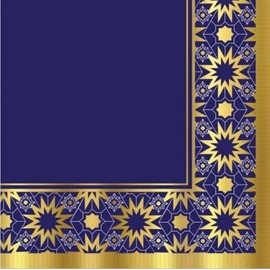 Set of 16 Individual Decoupage Paper Party Napkins Ramadan Lunch Watercolor Decor Luncheon Beverage Christmas Series Napkin for a Birthday, Holiday, Wedding, Cocktail Party