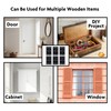 LEIFENY 6 Pack 2.5 inch Black Door Hinges, Small Hinge