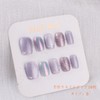 Nail Tips, Short, Square, Purple, Stylish, Gal False Nails, Handmade