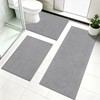 Pauwer Bathroom Rugs Sets 3 Piece, Ultra Thin Bath Mat