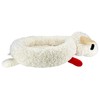Multipet Lamb Chop Bed for Dogs, White, 27.0" L x
