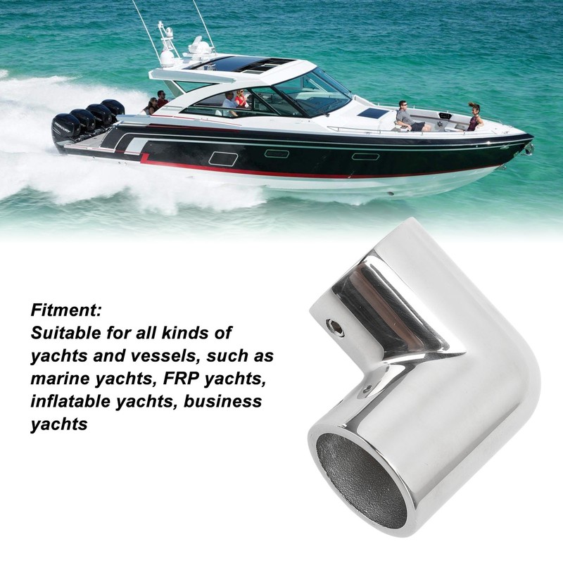 4PCS 2 Way 90 Degree Boat Hand Rail Fitting 25mm