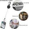 2 PCS Retractable ID Badge Holder, Heavy Duty Carabiner Key