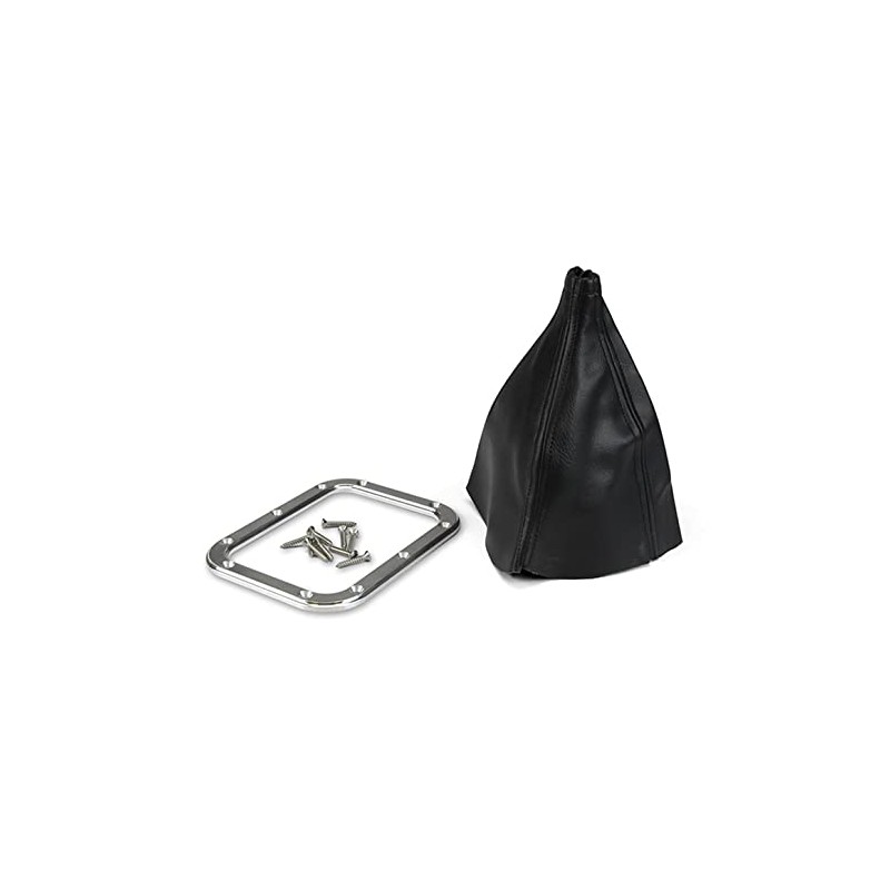 Lokar 70-BFMB Billet Rectangular Boot Ring with Boot, black