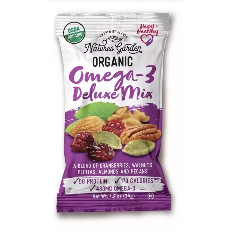 Nature's Garden Organic Trail Mix Snack Packs Multi Pack 24
