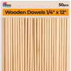 Wooden Dowel Rods – Dowels Hardwood 1/4 x 12inch Hardwood