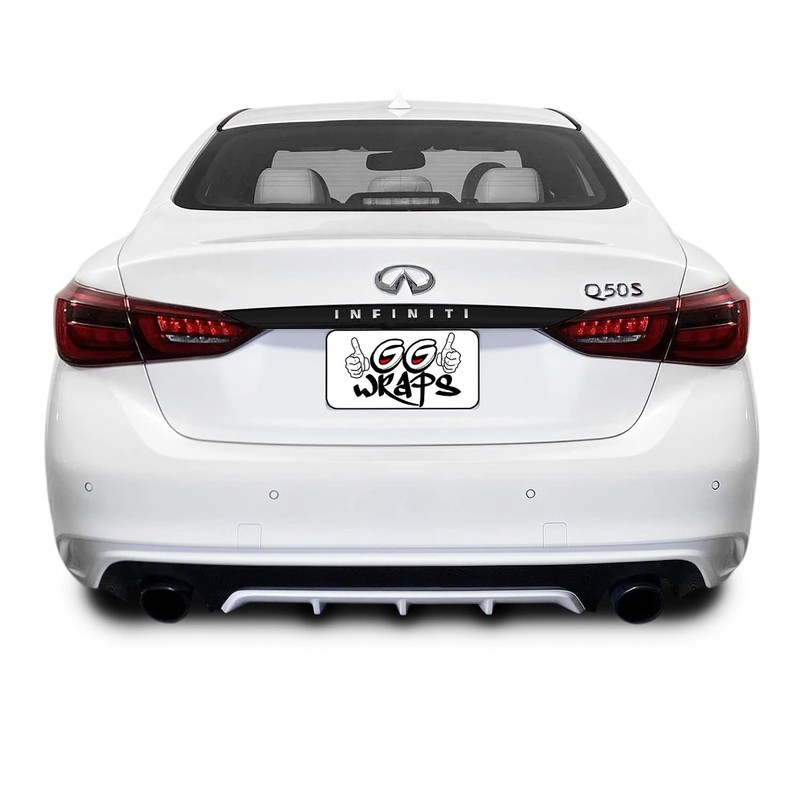 SlickMod Chrome Delete Blackout Vinyl Overlay for 2018-2022 Infiniti Q50
