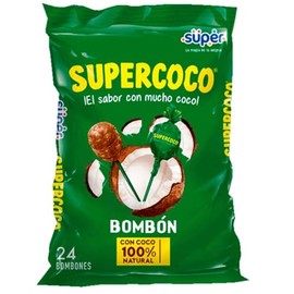 Supercoco Coconut Lollipop 24 Count - Bom bon De Coco