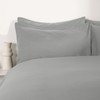 Brentfords Grey Pillow Cases 2 Pack, Housewife Pillowcases Bed Pillow