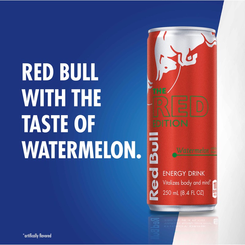 Red Bull Energy Drink, The Red Edition, Watermelon, 8.4 Fl