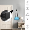 AIWMQYYF Square Black Door Hook, 2 Pcs Wall Mounted Square