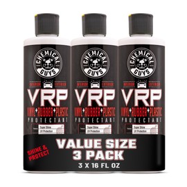 Chemical Guys VRP Vinyl, Rubber and Plastic Non-Greasy Dry-to-The-Touch Long Lasting Super Shine Dressing for Tires, Trim and More, 16 fl oz (3 Pack)