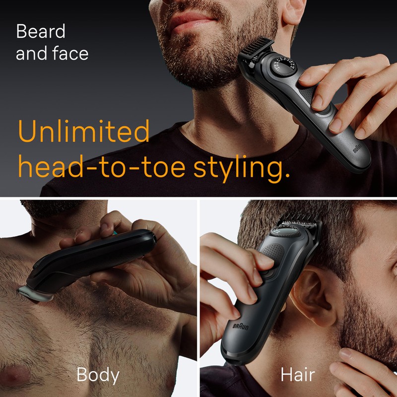 Braun All-in-One Men's Shaving Kit Series 5 5490, 9-in-1 Beard,