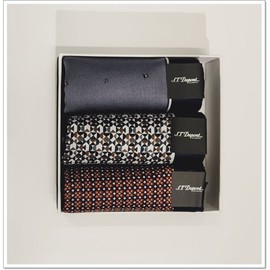 ST Dupont (신세계 사우스시티)24FW 듀퐁 순면 손수건 3종 셋트 SE4FMA381002SOR003GE006GY (Shinsegae South City) 24FW Dupont Cotton Handkerchief 3-Piece Set SE4FMA381002SOR003GE006GY