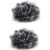 Pin Microphone Windmuff, Hairy Windscreen, Lapel Mic, Windscreen, Noise Reducing,