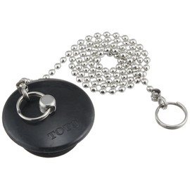 TOTO THY432 Rubber Stopper with Chain for Baths, Extra Large