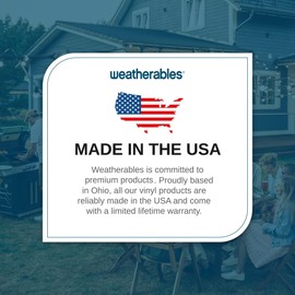 Weatherables Vinyl Fence Post Hole Cover – White Vinyl Fence Hole Cover for 1.75in x 3.5in Outdoor Fence Post (Pack of 2)