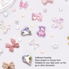 Decoración de Uñas 3D Bow Nail Art, Decal de Lazo,