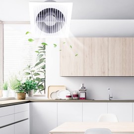 Gdrasuya10 6'' Exhaust Fan, Ventilation Extractor with Anti-Backflow Check Valve for Window Duct Glass Grow Bathroom Vents