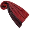 Lorenzo Cana Women's Reversible Scarf 100% Cashmere Woven Two-Tone, black/red