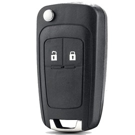 Vailikey (1PCS)2 Buttons Flip Car Remote Control Key Fob Case Replacement For OPEL VAUXHALL Astra J Insignia Meriva Zafira B Car Key Shell Uncut 101 Blade