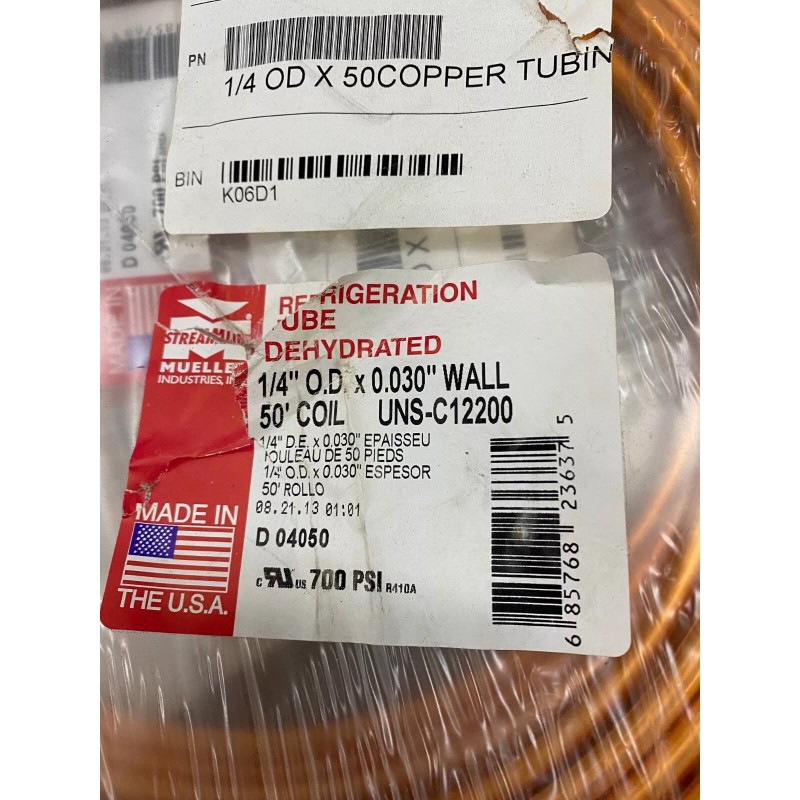 1/4" x 50' COPPER TUBING .030